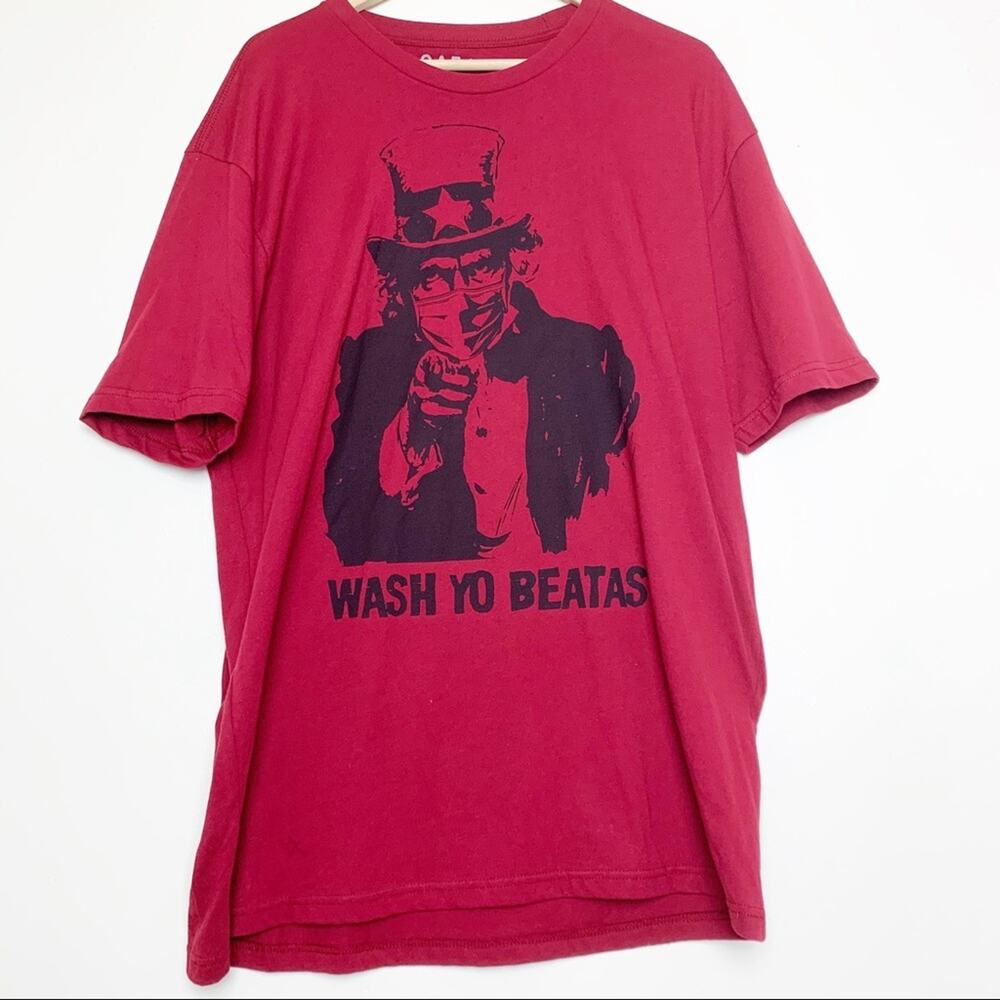 Oaf Nation Wash Yo Beatas Uncle Sam Pandemic Tee Men’s Size XL